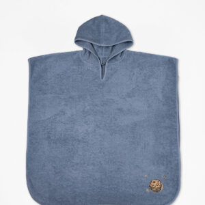Fluffy Κεντητό Πόντσο Blue one size της SUNSHINEHOME
