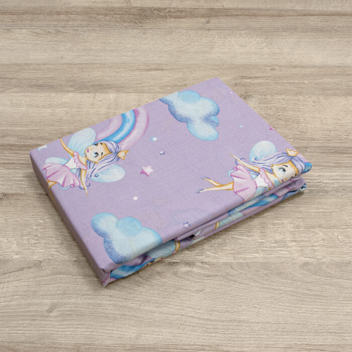 LINO BEBE ΣΕΤ ΣΕΝΤΟΝΙΑ ENHANCED RAINBOW LILAC 120X180 100% Βαμβάκι - Image 3