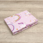 LINO BEBE ΣΕΤ ΣΕΝΤΟΝΙΑ RAINBOW GALLOP PINK 120X180 100% Βαμβάκι - Image 3