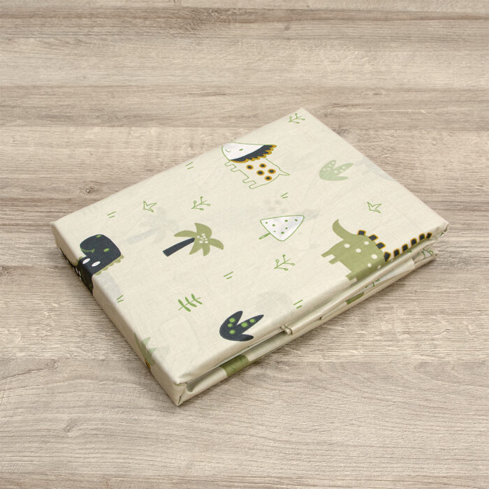 LINO BEBE ΣΕΤ ΣΕΝΤΟΝΙΑ DINO FOREST GREEN 120X180 100% Βαμβάκι - Image 3
