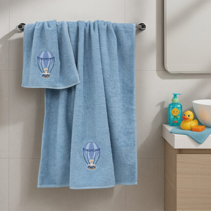 LINO ΣΕΤ ΠΕΤΣΕΤΕΣ PALONCINO BLUE 2ΤΜΧ 100% Βαμβάκι