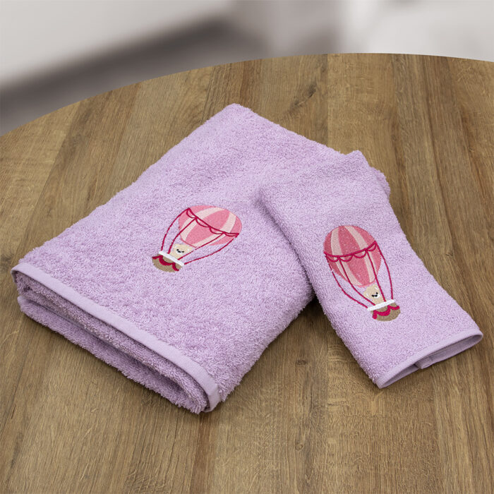 LINO ΣΕΤ ΠΕΤΣΕΤΕΣ PALONCINO LILAC 2ΤΜΧ 100% Βαμβάκι - Image 2