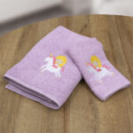 LINO ΣΕΤ ΠΕΤΣΕΤΕΣ CORNO LILAC 2ΤΜΧ 100% Βαμβάκι - Image 2