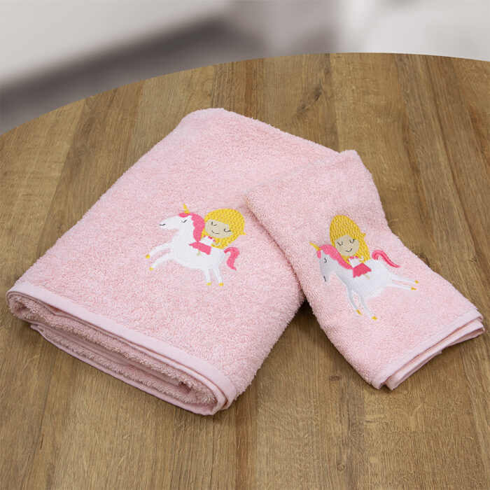 LINO ΣΕΤ ΠΕΤΣΕΤΕΣ CORNO PINK 2ΤΜΧ 100% Βαμβάκι - Image 2