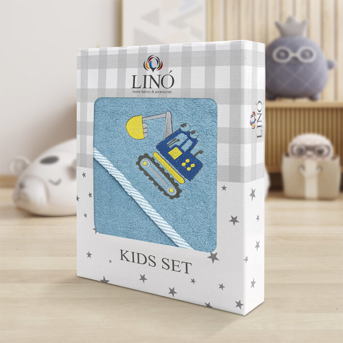 4900002097-c.jpg LINO ΚΑΠΑ TRATTORE BLUE 75X75 100% Βαμβάκι - Image 4