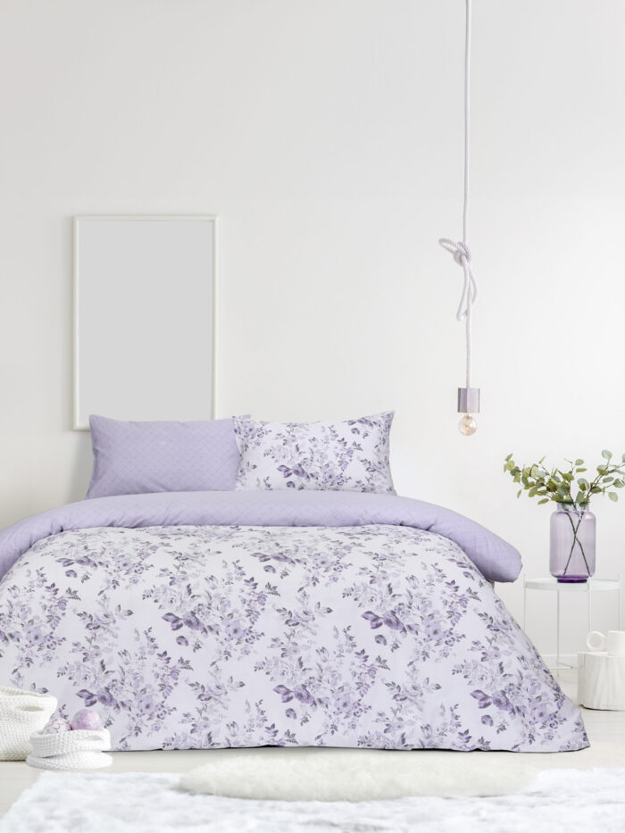 Σετ Σεντόνια Υπέρδιπλα - Garden View της Kocoon Home 100% Cotton, 144 T.C. Υπέρδιπλα (2 x 240x270 + 2 Μαξιλαροθήκες 52x72) - Image 1