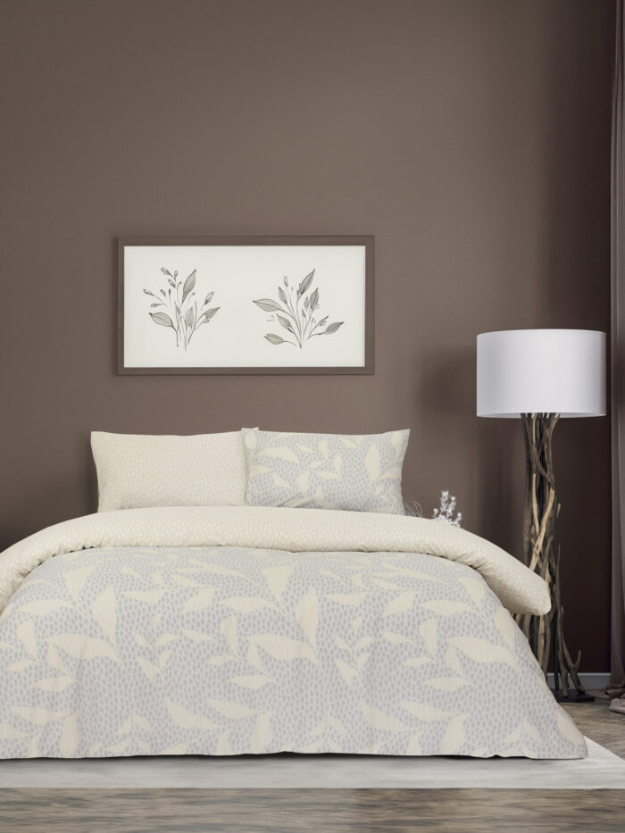 Σετ Σεντόνια Μονά - Melody της Kocoon Home 100% Cotton, 144 T.C. Μονά (2 x 160x270 + 1 Μαξιλαροθήκη 52x72) - Image 1