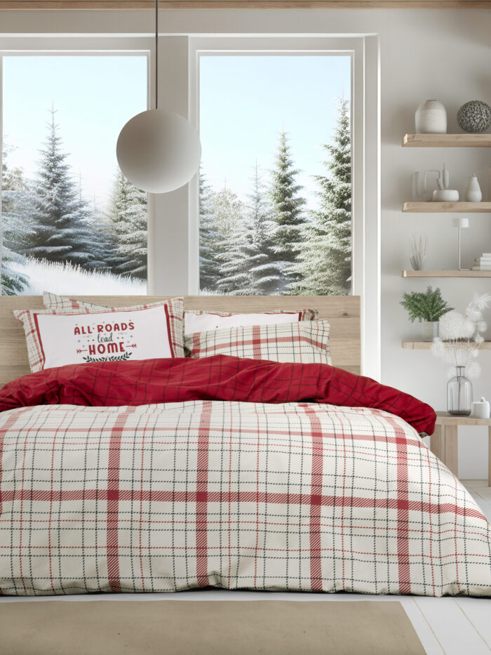 5206482174375-8.jpg Σετ Σεντόνια Υπέρδιπλα - Home Bliss της Nima Home 100% Flannel Cotton Υπέρδιπλα (2 x 240x260 + 2 Μαξιλαροθήκες 50x70) - Image 1