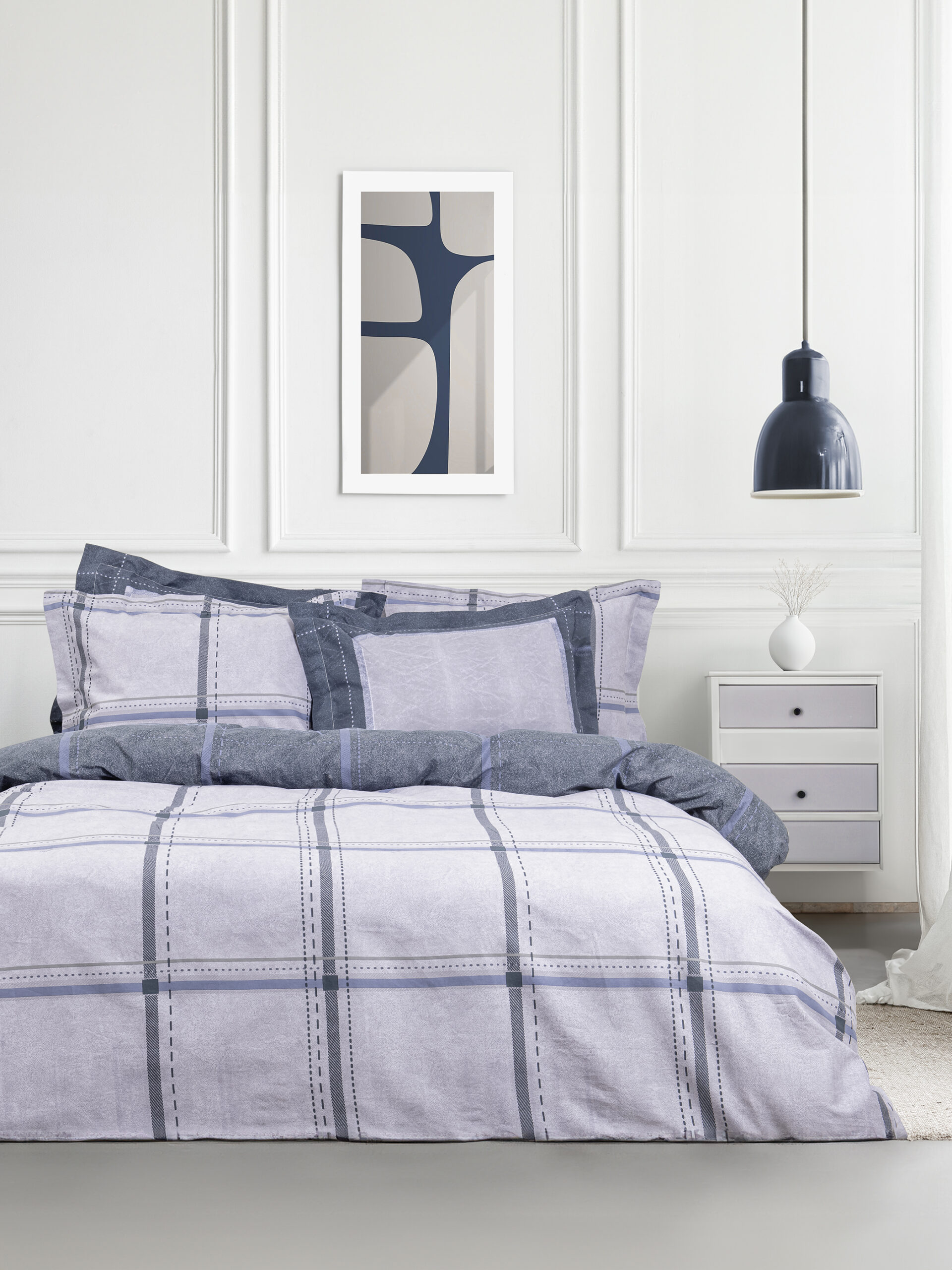 5206482175501-21.jpg Σετ Σεντόνια Υπέρδιπλα - Whilow της Nima Home 100% Cotton, 144 T.C. Υπέρδιπλα (2 x 240x260 + 2 μαξ/κες 52x72) - Image 1
