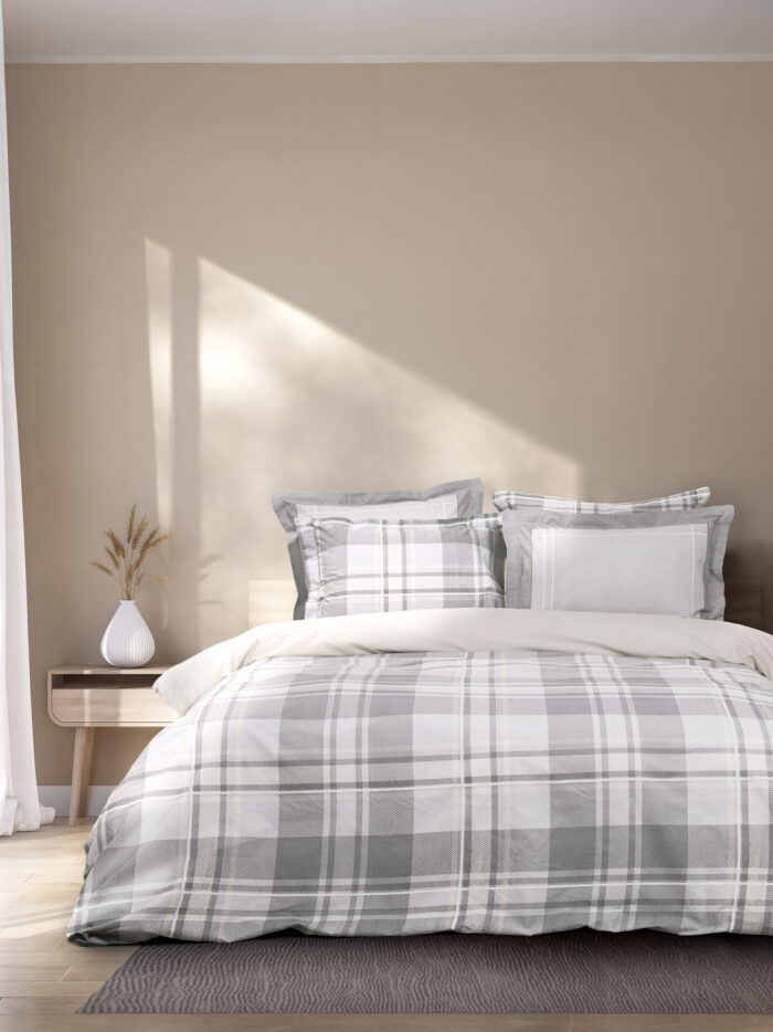 5206482175631-21.jpg Σετ Παπλωματοθήκη Μονή - Arthur της Nima Home 100% Cotton, 144 T.C. Μονή (1 x 160x240 + 1 μαξ/κη 52x72) - Image 1