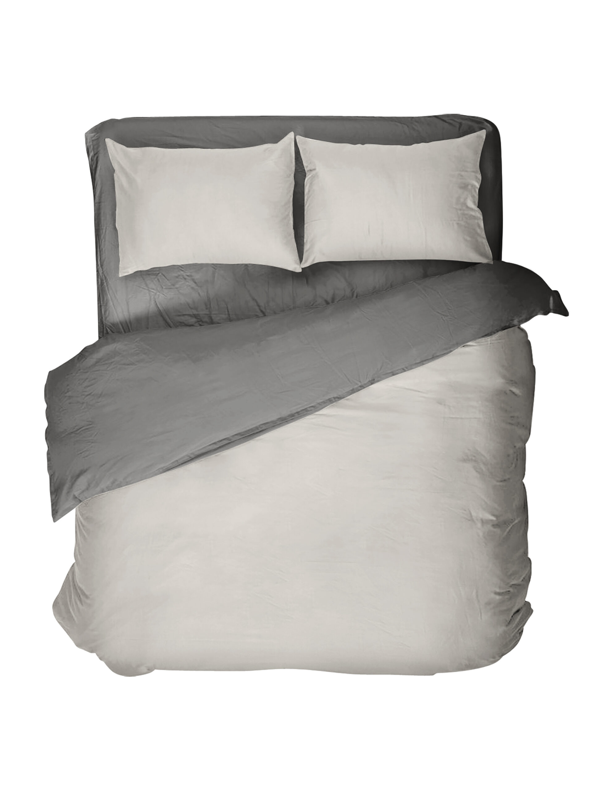 5206482178519-8.jpg Παπλωματοθήκη Γίγας Colors - Oat Beige / Midnight Gray της Nima Home 100% Cotton, 144 T.C. Γίγας 240x260 - Image 1