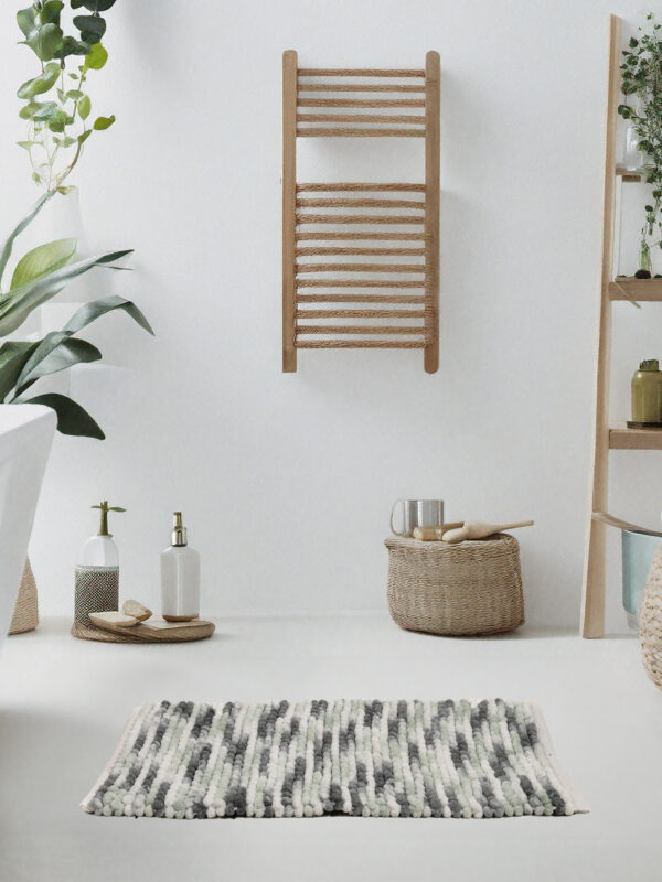Πατάκι Μπάνιου 50x80 - Splash Mint της Nima Home 60% Polyester - 40% Cotton Πατάκι 50x80