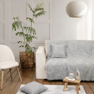 Ριχτάρι 180x300 - Moca Gray της Nima Home Chenille, 55% Acrylic - 20% Polyester - 25% Cotton Τριθέσιος 180x300