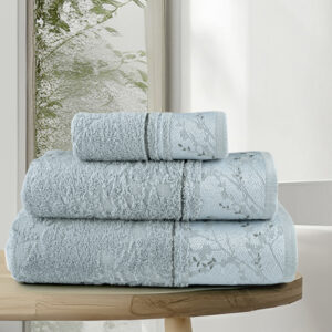 Σετ Πετσέτες (30x50 + 50x90 + 70x140) - Inverno Light Blue της Nima Home 100% Cotton, 450 gsm Σετ (1 x 30x50 + 1 x 50x90 + 1 x 70x140)