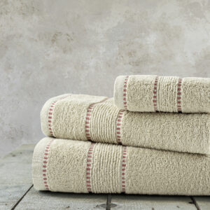 Σετ Πετσέτες (30x50 + 50x90 + 70x140) - Pivot Beige της Nima Home 100% Cotton, 450 gsm Σετ (1 x 30x50 + 1 x 50x90 + 1 x 70x140)