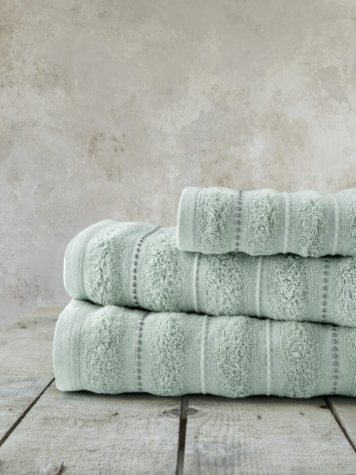 Σετ Πετσέτες (30x50 + 50x90 + 70x140) - Aura Mint της Nima Home 100% Cotton, 450 gsm Σετ (1 x 30x50 + 1 x 50x90 + 1 x 70x140) - Image 1