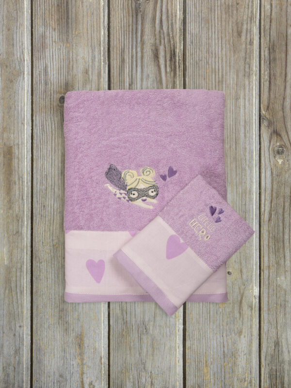 Σετ Πετσέτες (30x50 + 70x120) - Little Hero της Kocoon Kids 100% Cotton, 380 gsm Σετ (1 x 30x50 + 1 x 70x120)