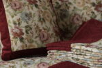 PLS-TB2403 Διακοσμητικό μαξιλάρι με γέμιση (Burgundy) 100% jacquard pol Cushion 45x45 με γέμιση Liolios Home - Image 2