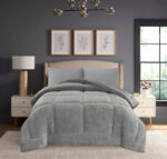 Napoli (Grey) Κουβερτοπάπλωμα Jacquard flannel 220x240 Liolios Home