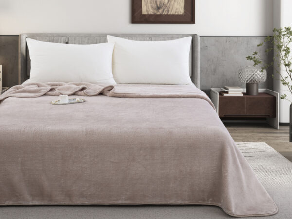 Zurigo (Beige) Κουβέρτα/Blanket Velour Supersoft Blanket 500gsm 220x240 Liolios Home