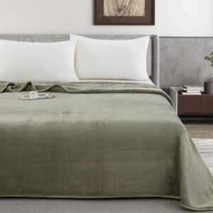 Zurigo (Green) Κουβέρτα/Blanket Velour Supersoft Blanket 500gsm 160x240 Liolios Home