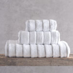 PYRAMID - ΠΕΤΣΕΤΑ 100% ΒΑΜΒΑΚΙ ZERO TWIST 530gr ΜΠΕΖ ΣΕΤ 3 ΤΕΜΑΧΙΩΝ (30X50, 50X90, 70X140) ΣΕ ΣΑΚΟΥΛΑ ΣΕΤ 3 ΤΕΜΑΧΙΩΝ (30X50, 50X90, 70X140) ΣΕ ΣΑΚΟΥΛΑ 100% ΒΑΜΒΑΚΙ CROSS DYED ZERO TWIST Rythmos - Image 6