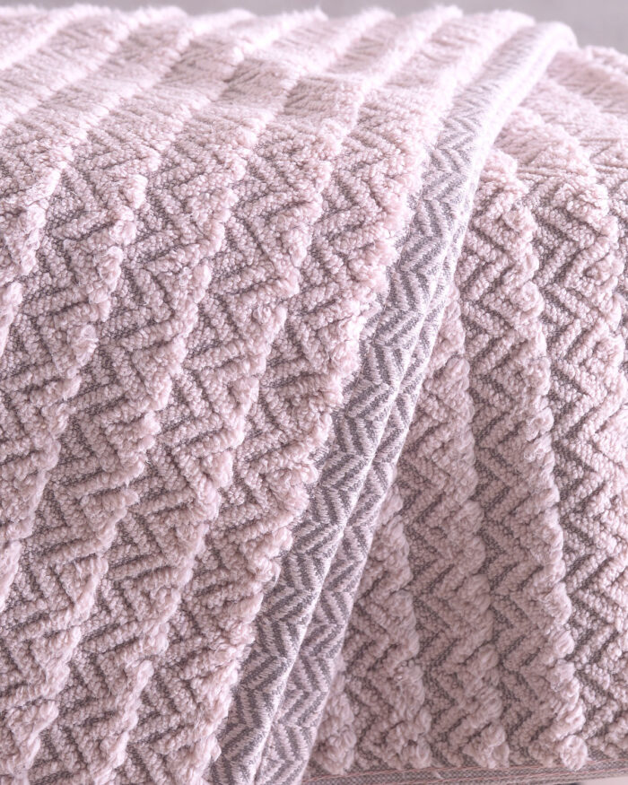 THIVA - ΠΕΤΣΕΤΑ 100% ΒΑΜΒΑΚΙ ZERO TWIST 500gr ΠΕΤΡΟΛ ΣΕΤ 5 ΤΕΜΑΧΙΩΝ (2 30X50, 2 50X90, 1 70X140) ΣΕ ΣΑΚΟΥΛΑ ΣΕΤ 5 ΤΕΜΑΧΙΩΝ (2 30X50, 2 50X90, 1 70X140) ΣΕ ΣΑΚΟΥΛΑ 100% ΒΑΜΒΑΚΙ CROSS DYED ZERO TWIST Rythmos - Image 5