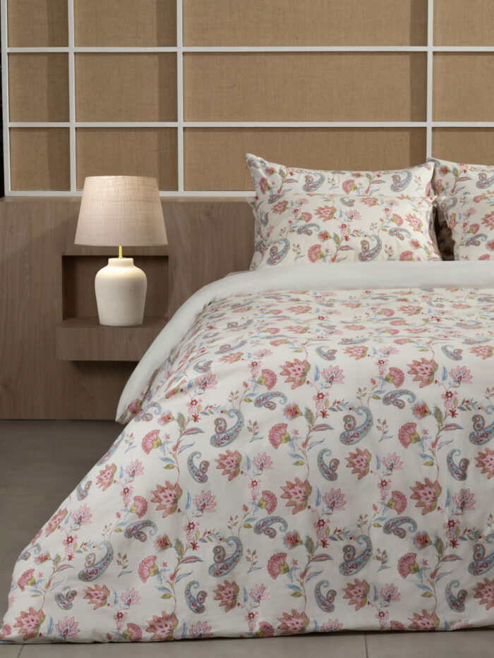 Παπλωματοθήκη Cotton Feelings 2068 Ecru Διπλή (200x250) SUNSHINEHOME - Image 1