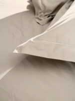 Μαξιλαροθήκες Βαμβακοσατέν Omnia Oxford Beige 50x70 SUNSHINEHOME - Image 3