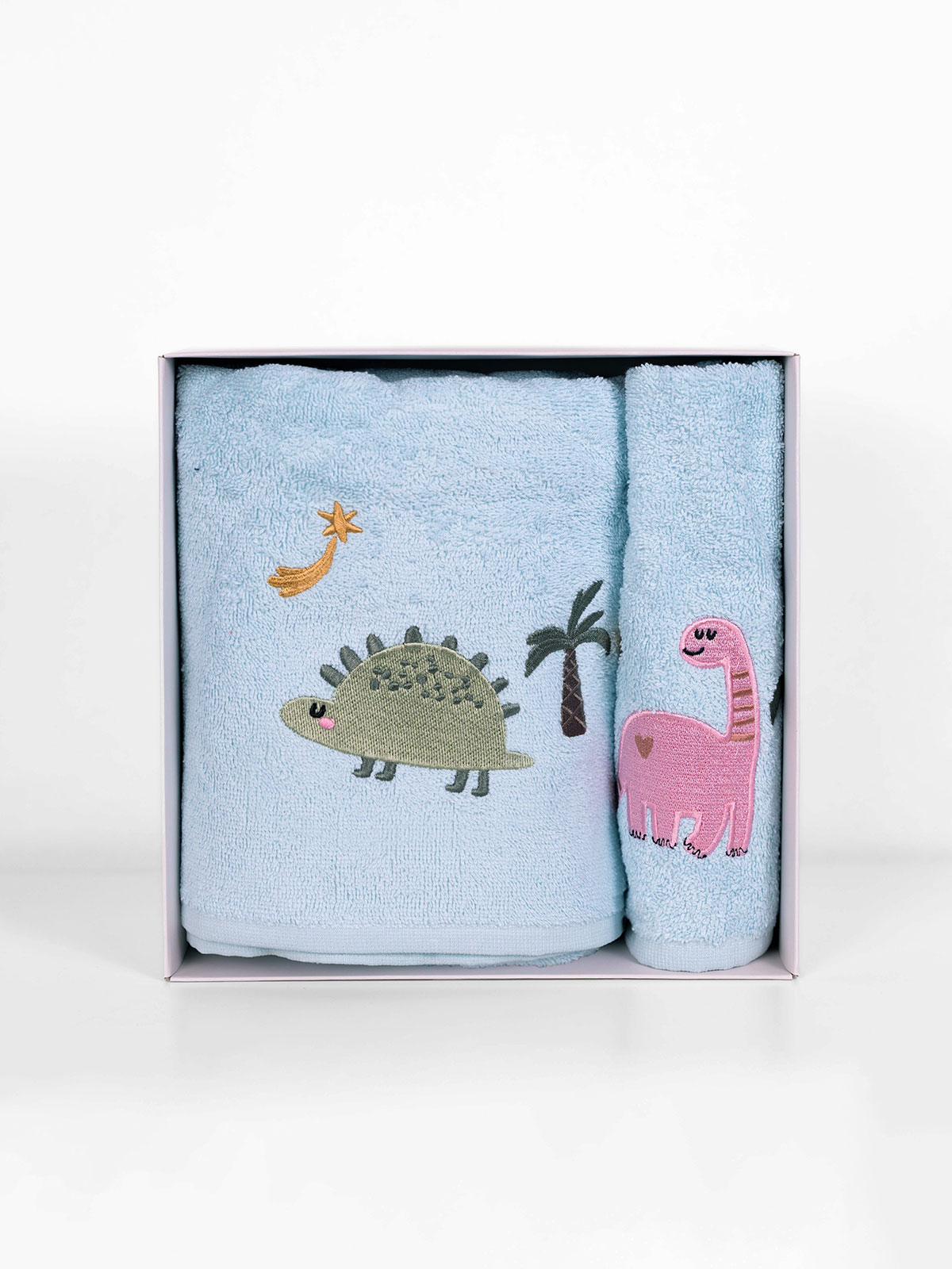 111-176-2.jpg Fluffy Κεντητή Πετσέτα Light Blue 2 τμχ. SUNSHINEHOME - Image 1