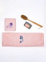 Fluffy Κεντητή Πετσέτα Pink 2 τμχ. SUNSHINEHOME - Image 2