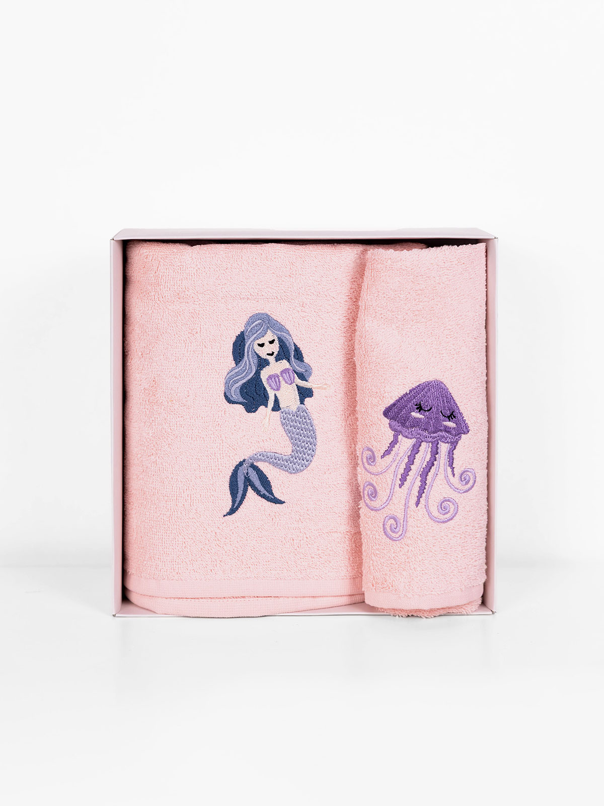 111-176-3.jpg Fluffy Κεντητή Πετσέτα Pink 2 τμχ. SUNSHINEHOME - Image 1