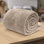 LINO Κουβερτοπάπλωμα Μονό (160x220) Lofti Taupe 100% Πολυέστερ - Image 4