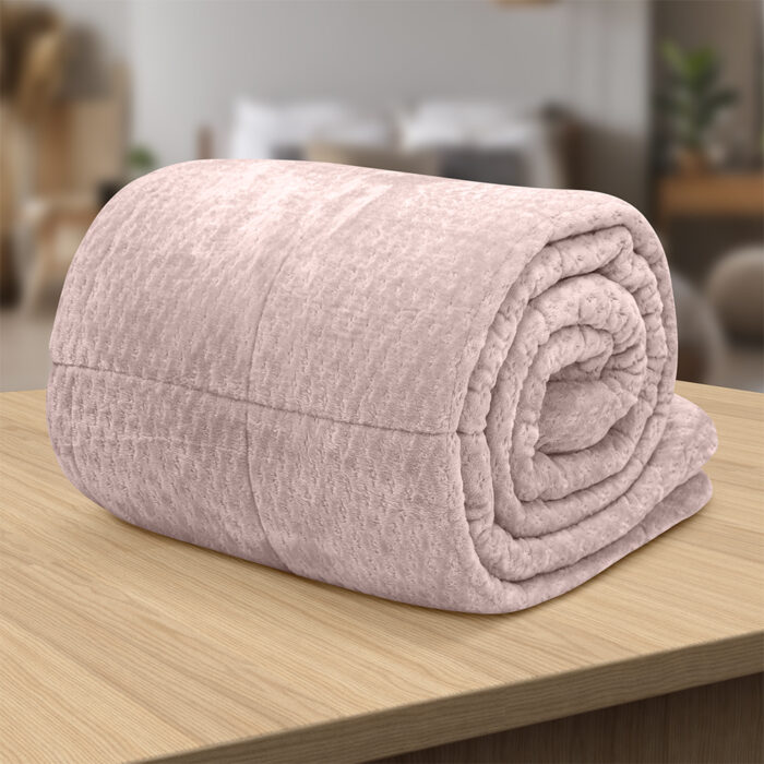 LINO Κουβερτοπάπλωμα Υπέρδιπλο (220x240) Lofti Λιλά 100% Πολυέστερ - Image 4