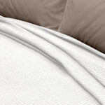 LINO Κουβέρτα King size (240x260) Πικέ Cocoon Λευκό 100% Βαμβάκι - Image 3