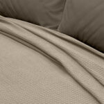 LINO Κουβέρτα King size (240x260) Πικέ Cocoon Μόκα 100% Βαμβάκι - Image 3