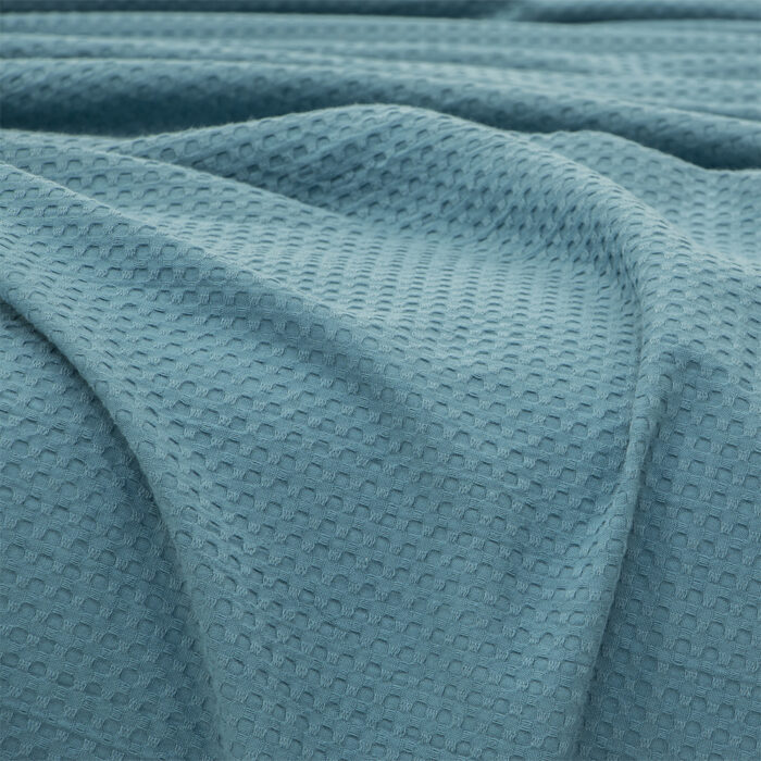 LINO Κουβέρτα King Size (240x260) Πικέ Cocoon Πετρόλ 100% Βαμβάκι - Image 4