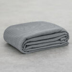 LINO Κουβέρτα King Size (240x260) Πικέ Cocoon Γκρι 100% Βαμβάκι - Image 6