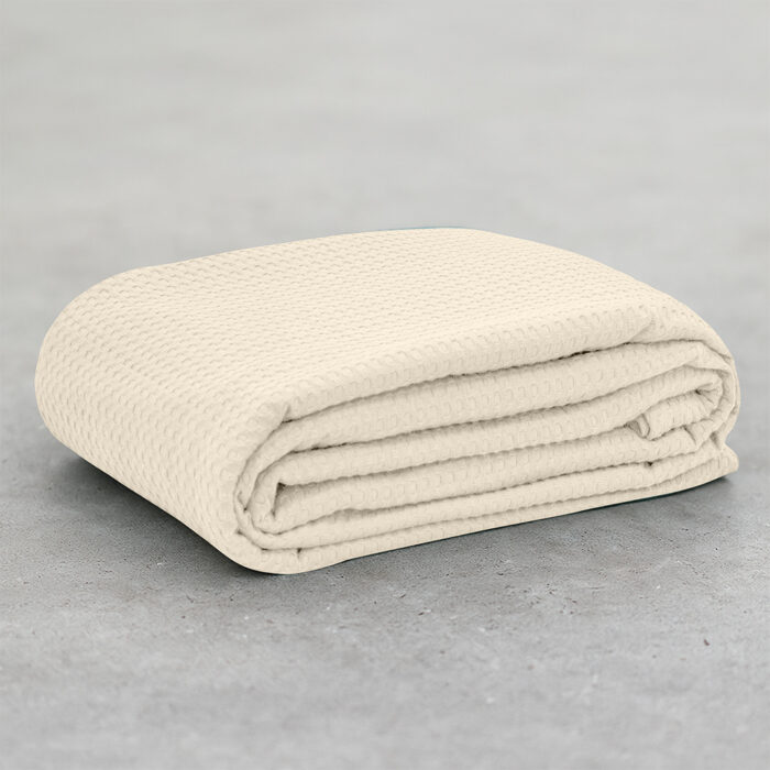 LINO Κουβέρτα King Size (240x260) Πικέ Cocoon Εκρού 100% Βαμβάκι - Image 6