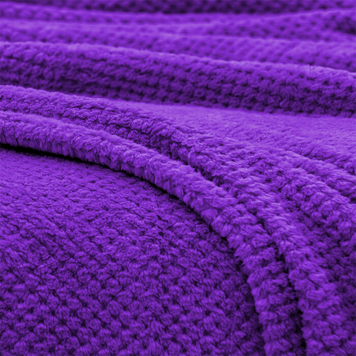 LINO Κουβέρτα Υπέρδιπλη (220x240) Fleece Napnest Μωβ 100% Πολυέστερ - Image 3