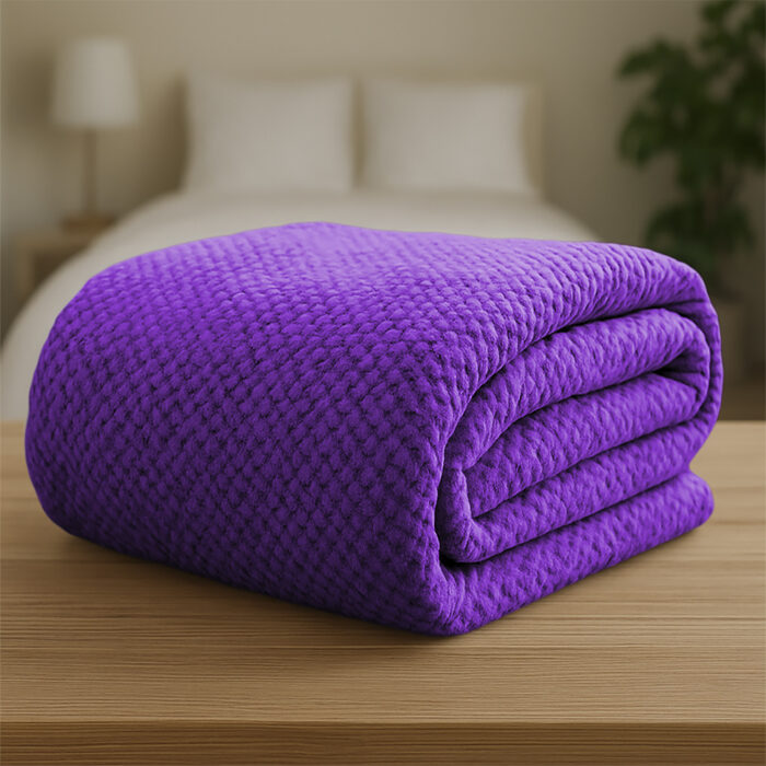 LINO Κουβέρτα Υπέρδιπλη (220x240) Fleece Napnest Μωβ 100% Πολυέστερ - Image 6