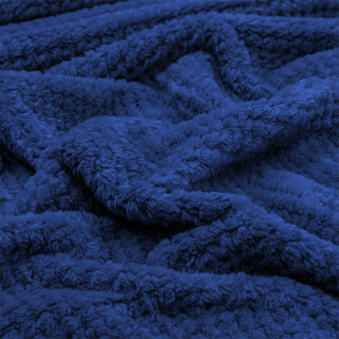 LINO Κουβέρτα Υπέρδιπλη (220x240) Fleece Napnest Σκούρο Μπλε 100% Πολυέστερ - Image 4
