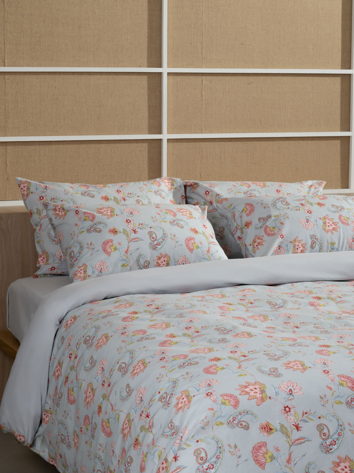 151-53-162.jpg Σετ Σεντόνια Cotton Feelings 2068 Grey Μονό με λάστιχο(105x205+30) SUNSHINEHOME - Image 1