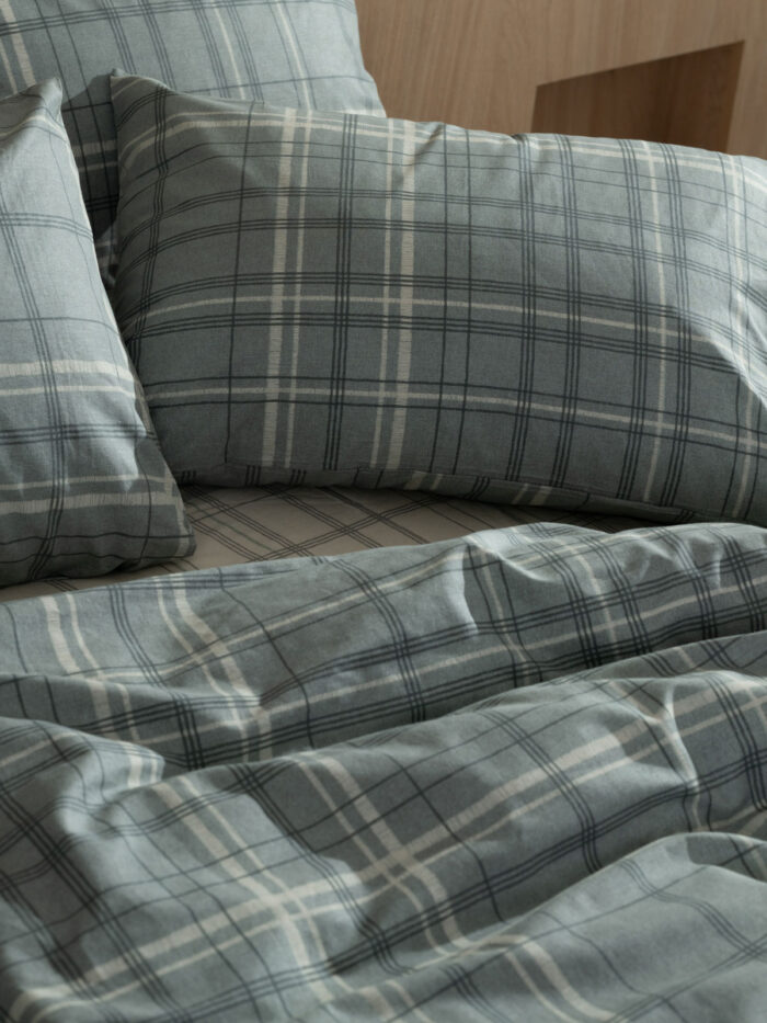 Σετ Σεντόνια Cotton Feelings 2066 Aqua Διπλό (200x270) SUNSHINEHOME - Image 3