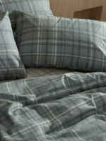 Σετ Σεντόνια Cotton Feelings 2066 Aqua Διπλό με λάστιχο (150x205+30) SUNSHINEHOME - Image 3