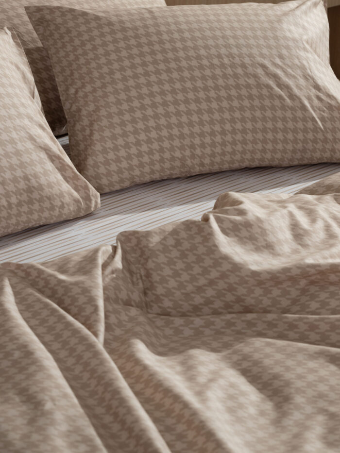 Σετ Σεντόνια Cotton Feelings 2064 Beige King Size (260x270) SUNSHINEHOME - Image 3