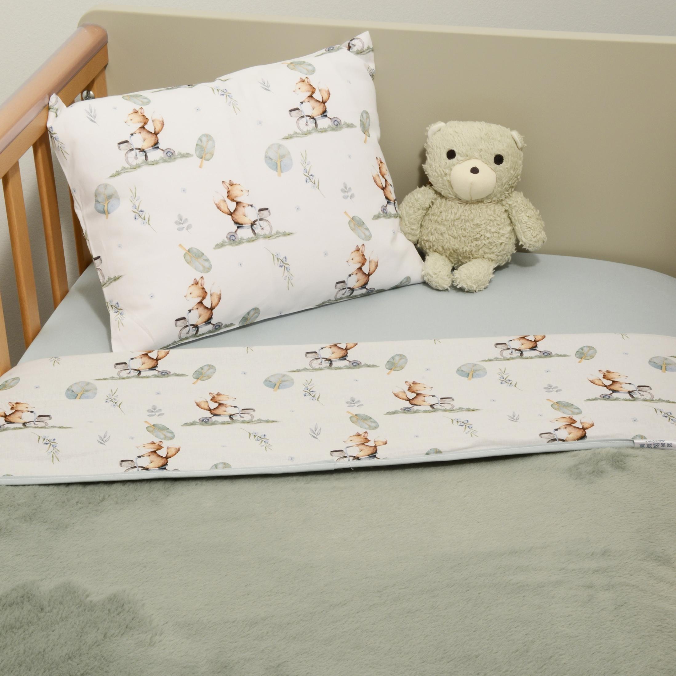 46-6735-423.jpg Minky ΝEW Κουβέρτα Λίκνου Διπλής Όψης 75x95 Des.423 Oliver Baby της Oliver Baby - Image 1