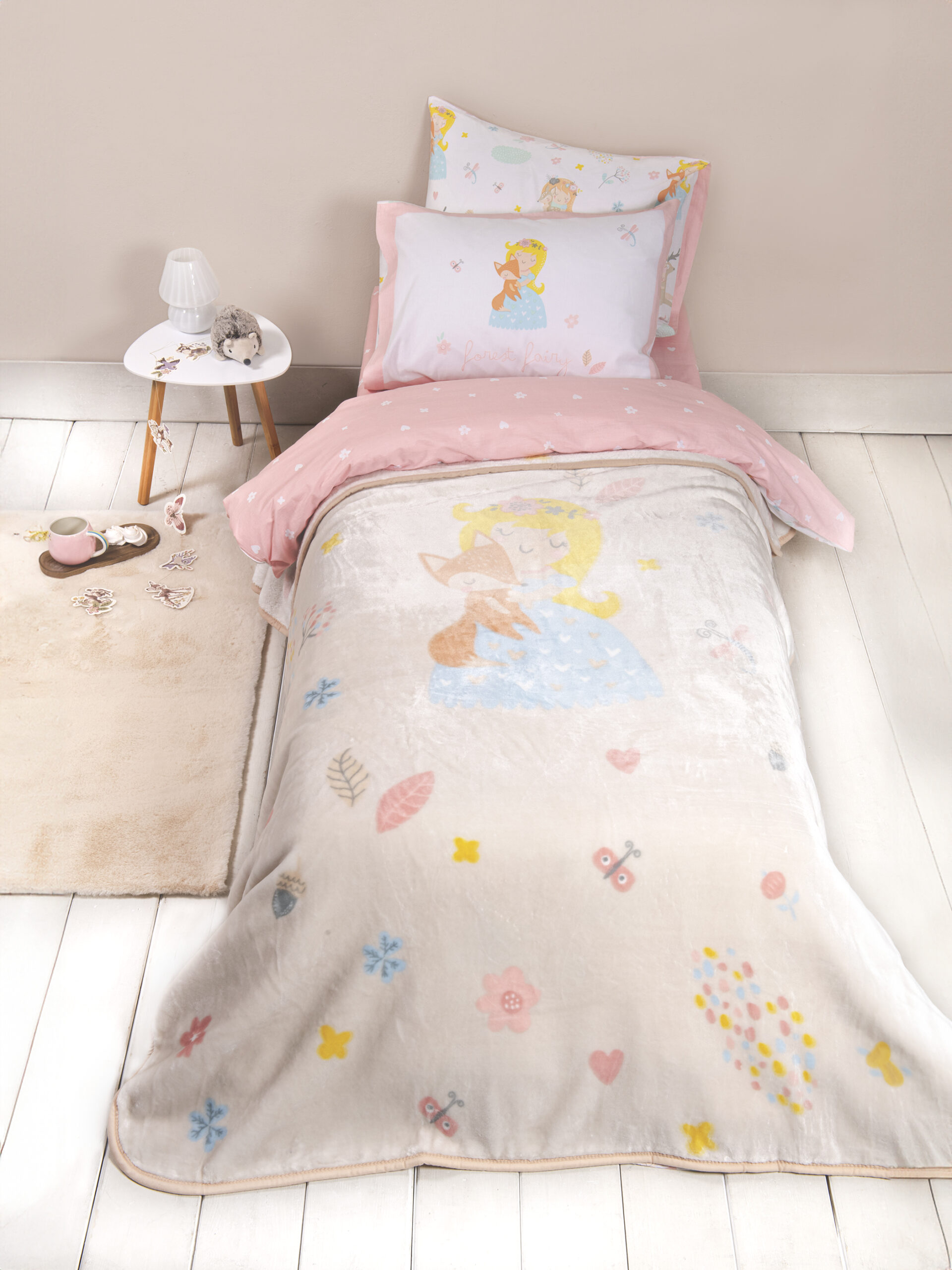 5206482167940-12.jpg Κουβέρτα Βελουτέ Μονή 160x220 - Forest Fairy της Nima Kids Velour, 100% Polyester Μονή 160x220 - Image 1