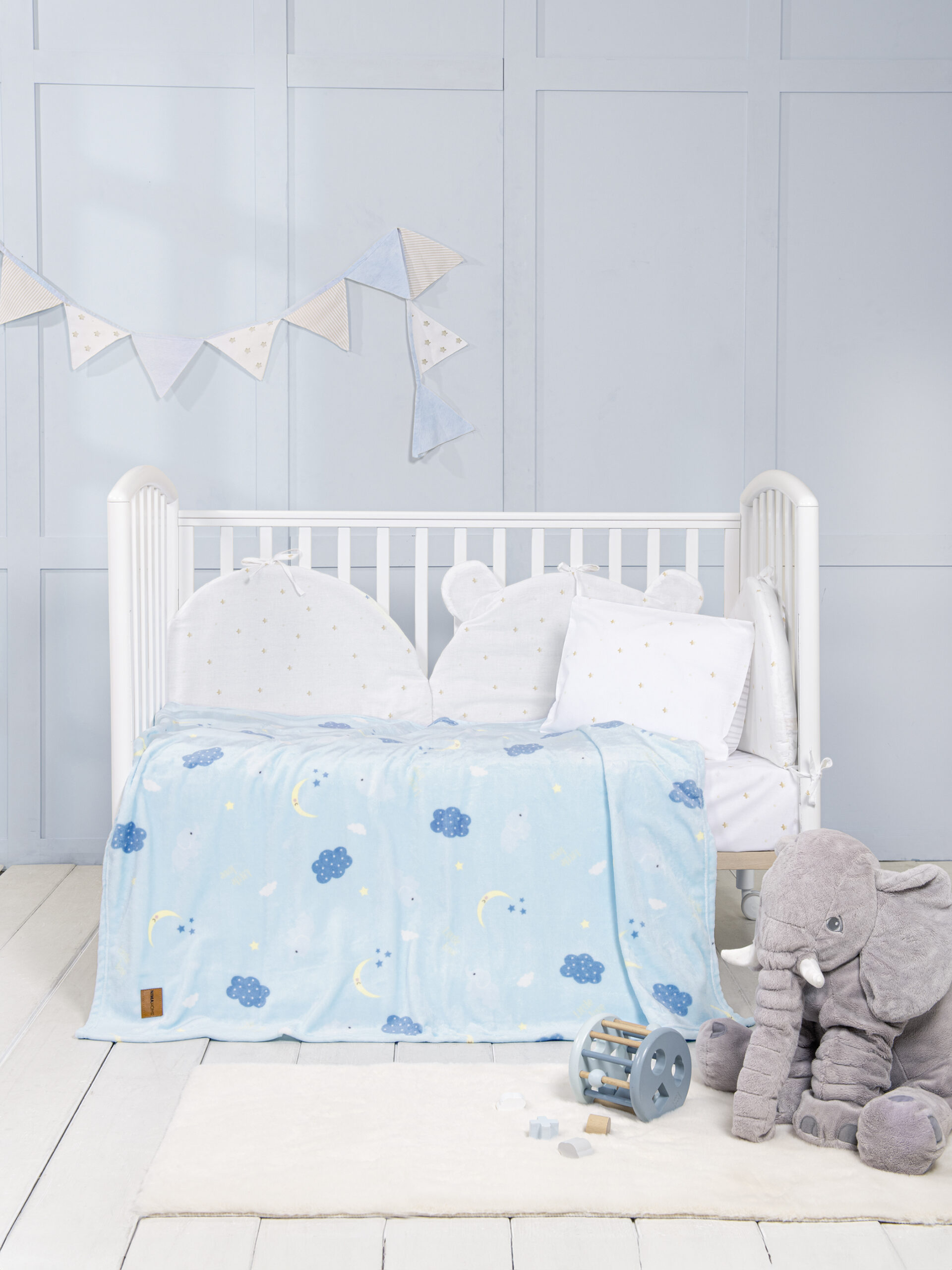 5206482169173-27.jpg Κουβέρτα Κούνιας 110x140 - Dumbo της Nima Bebe 100% Polyester Κούνιας 110x140 - Image 1