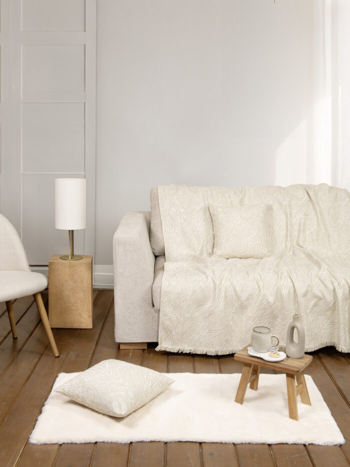 5206482180079-12.jpg Ριχτάρι 180x300 - Moca Ivory της Nima Home Chenille, 55% Acrylic - 20% Polyester - 25% Cotton Τριθέσιος 180x300 - Image 1